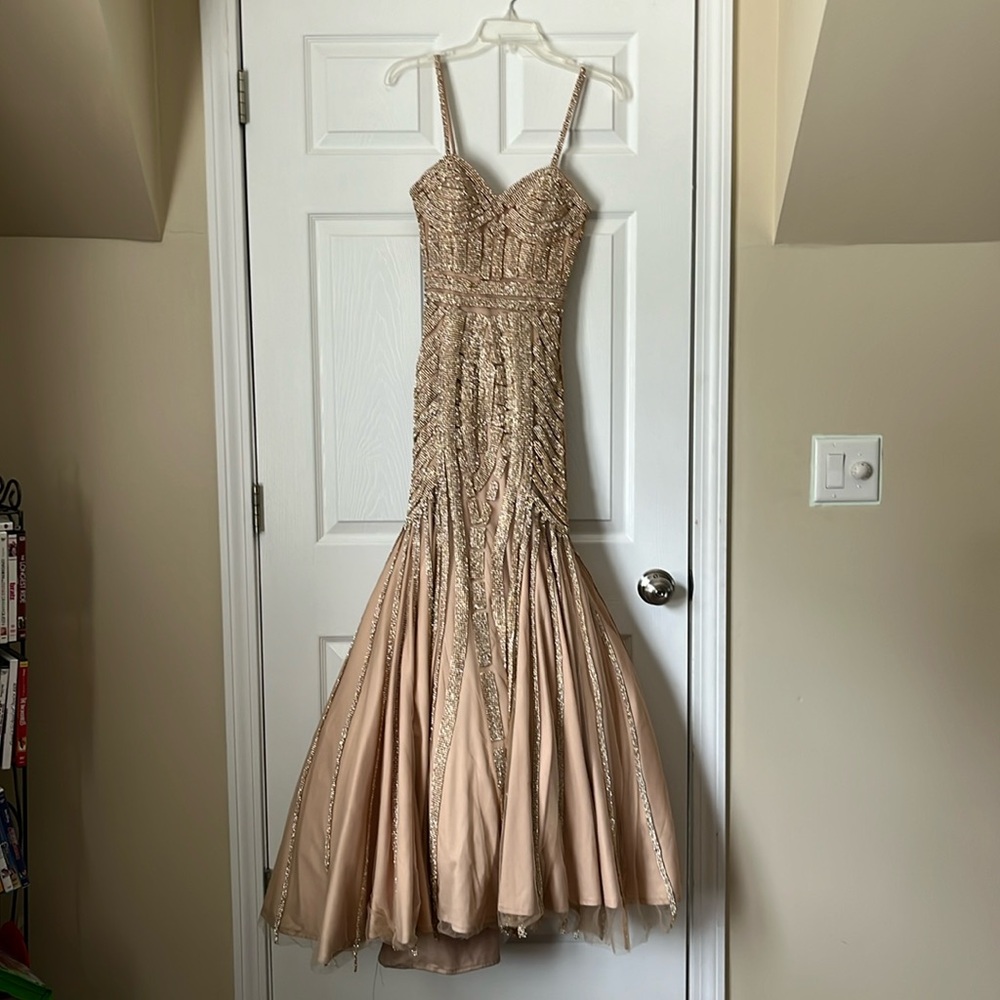 Gold beaded Gown
